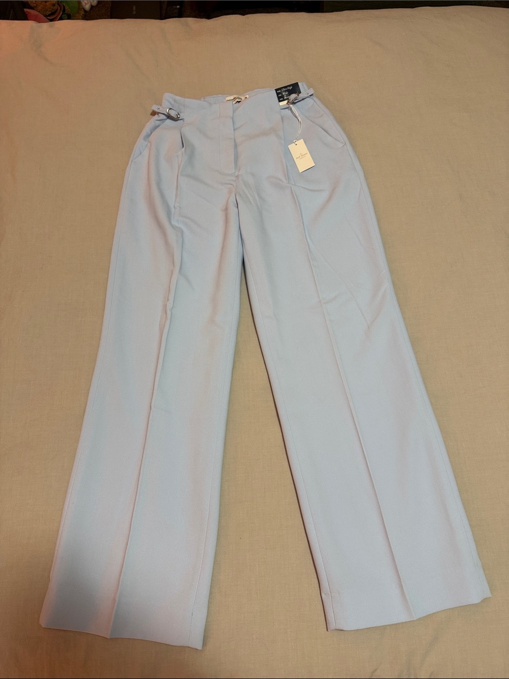 NWT Abercrombie & Fitch Curve Love Ultra High Sloane Tailor Wide Leg Pant